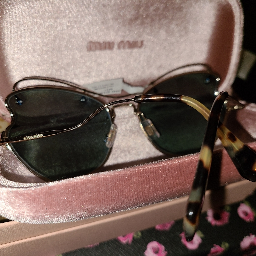 Miu Miu Sunglasses Nwt And Case - image 3